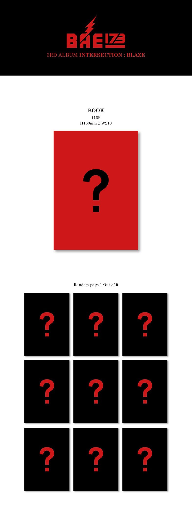 BAE173 - 3RD MINIALBUM INTERSECTION BLAZE