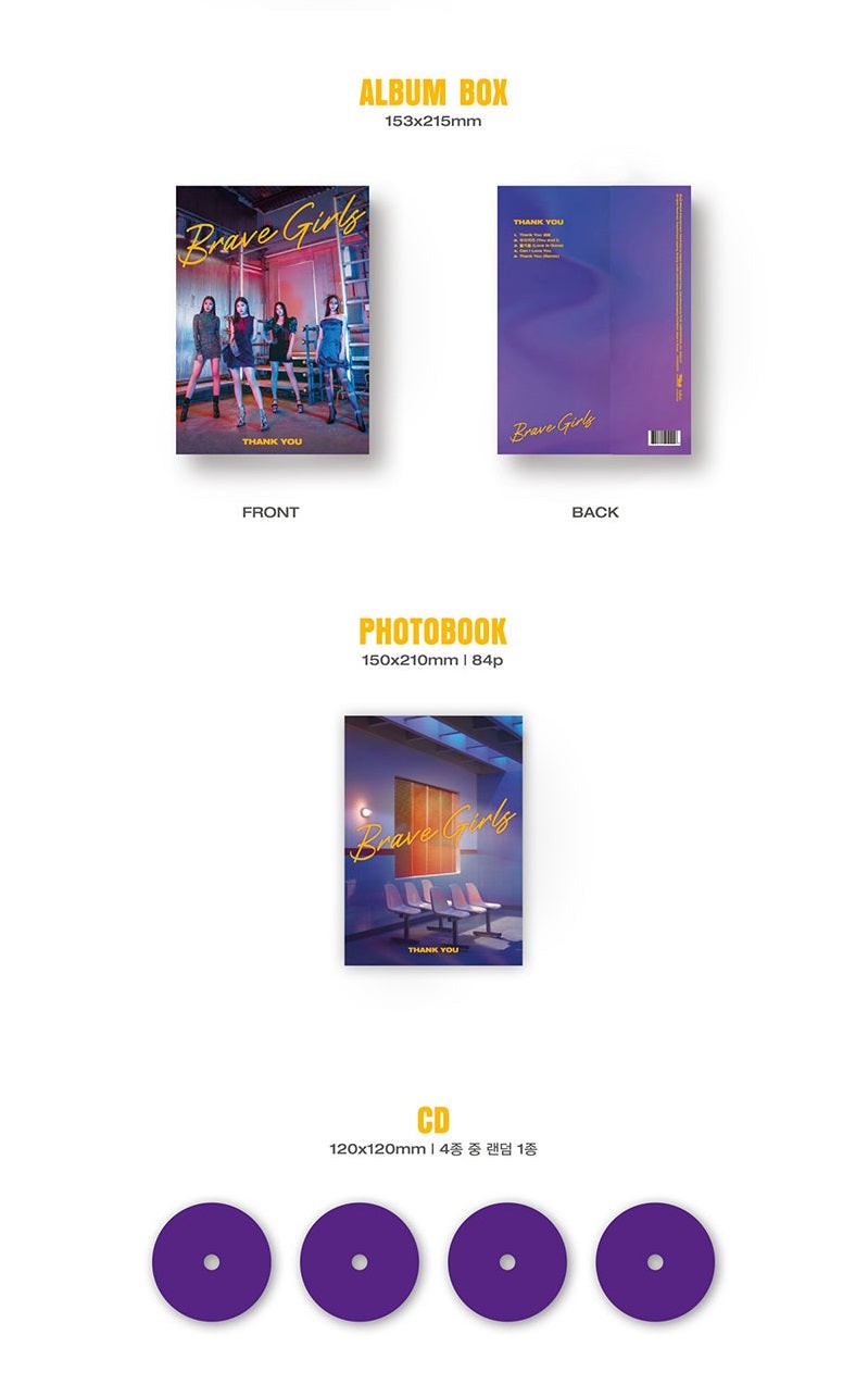BRAVE GIRLS - 6TH MINI ALBUM THANK YOU