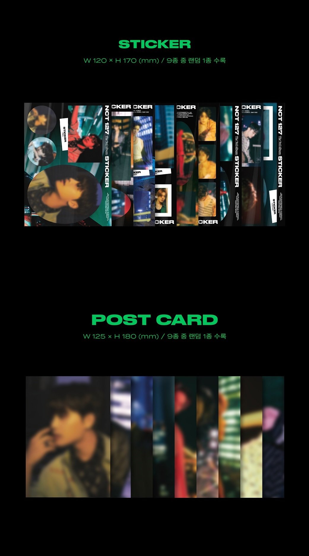 NCT 127 - 3RD FULL ALBUM STICKER SEOUL CITY VER.