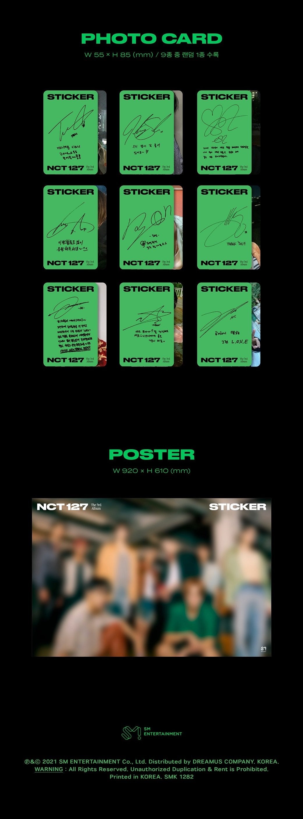 NCT 127 - 3RD FULL ALBUM STICKER SEOUL CITY VER.
