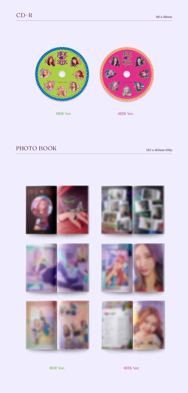 PURPLE KISS - 2ND MINI ALBUM HIDE AND SEEK