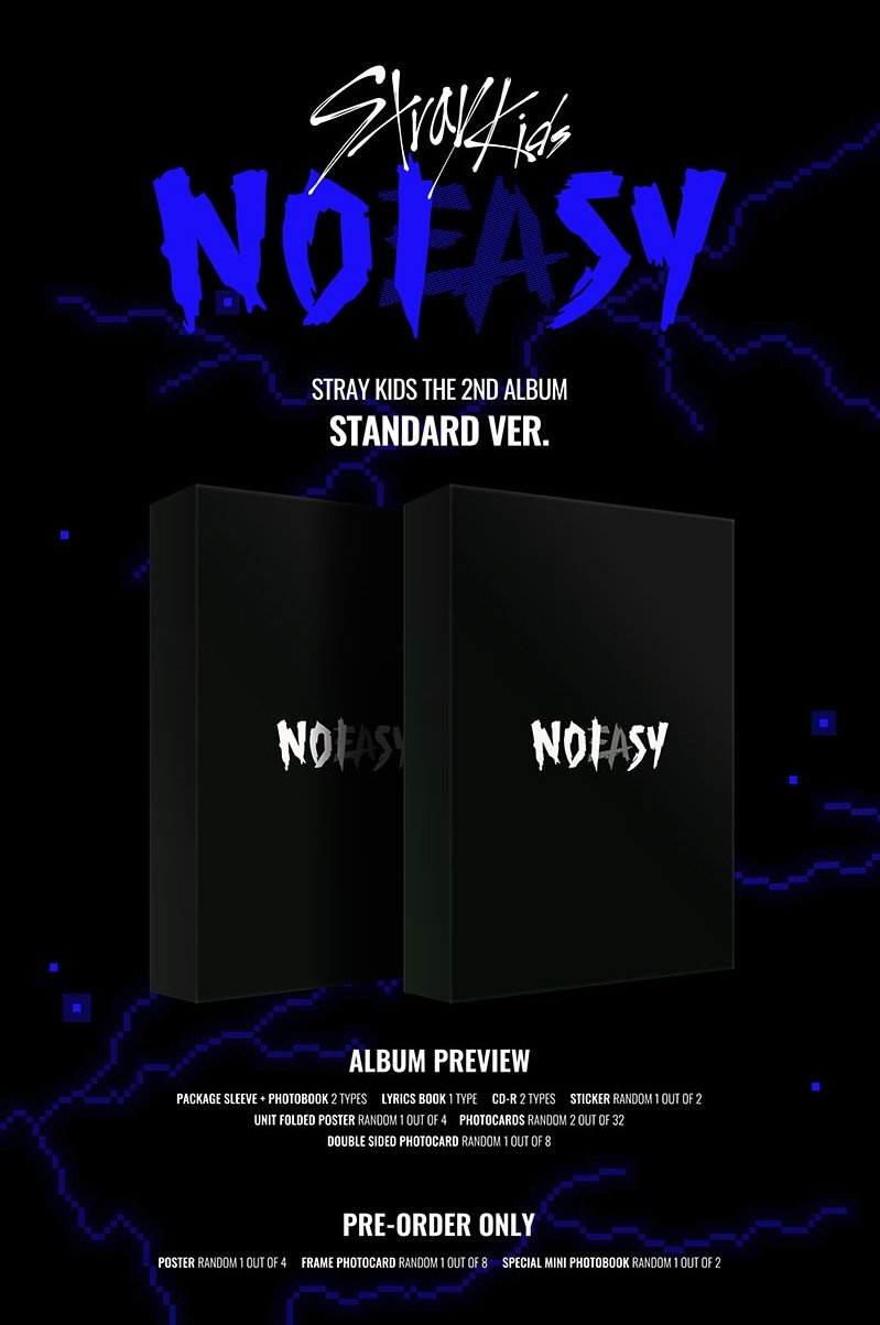 STRAY KIDS - 2ND ALBUM NOEASY STANDARD VER