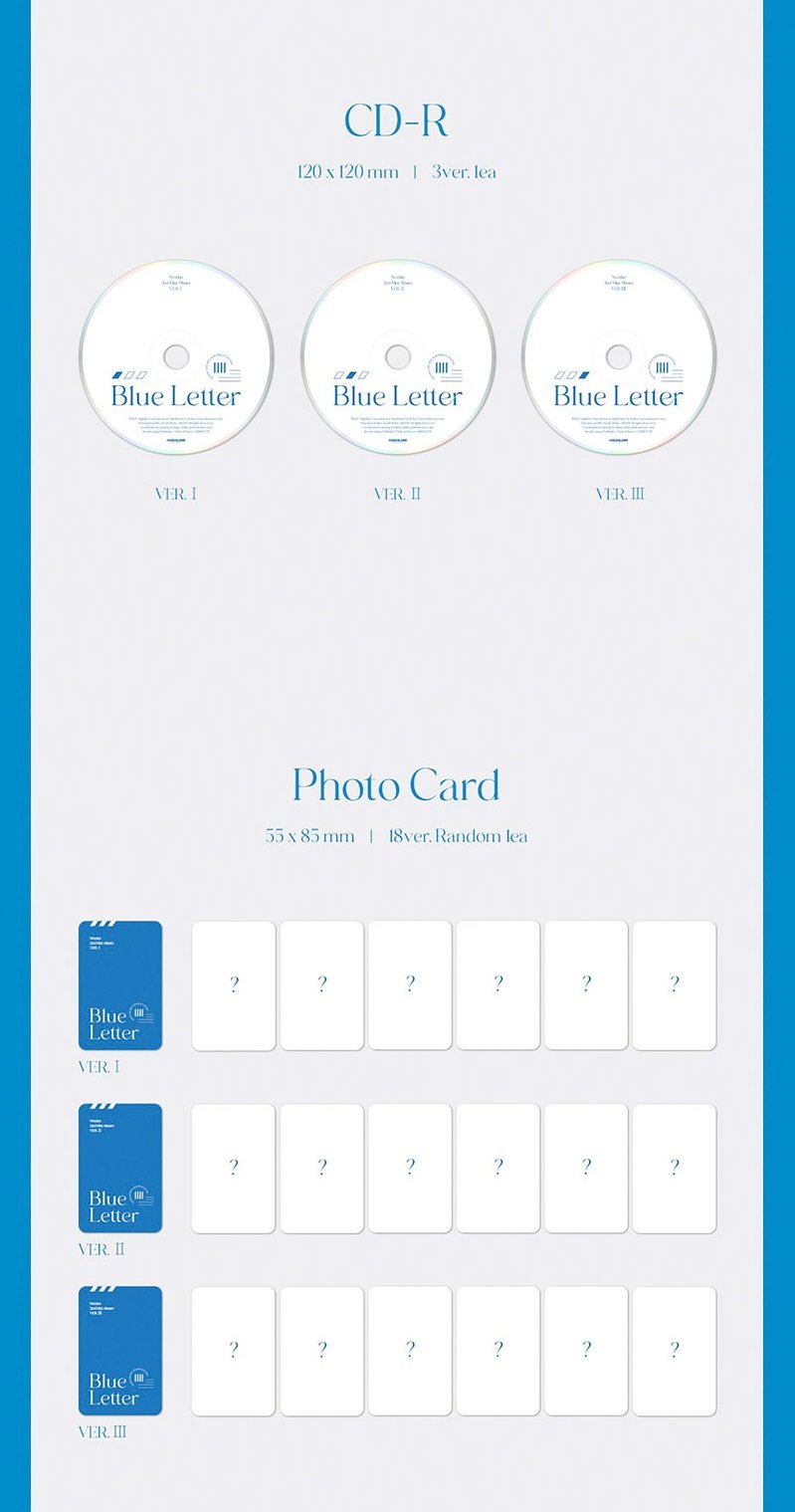 WONHO - 2ND MINI ALBUM BLUE LETTER