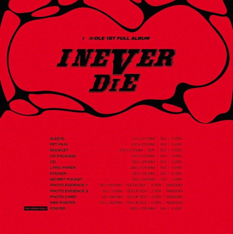 (G)I-DLE - 1ST FULL ALBUM I NEVER DIE