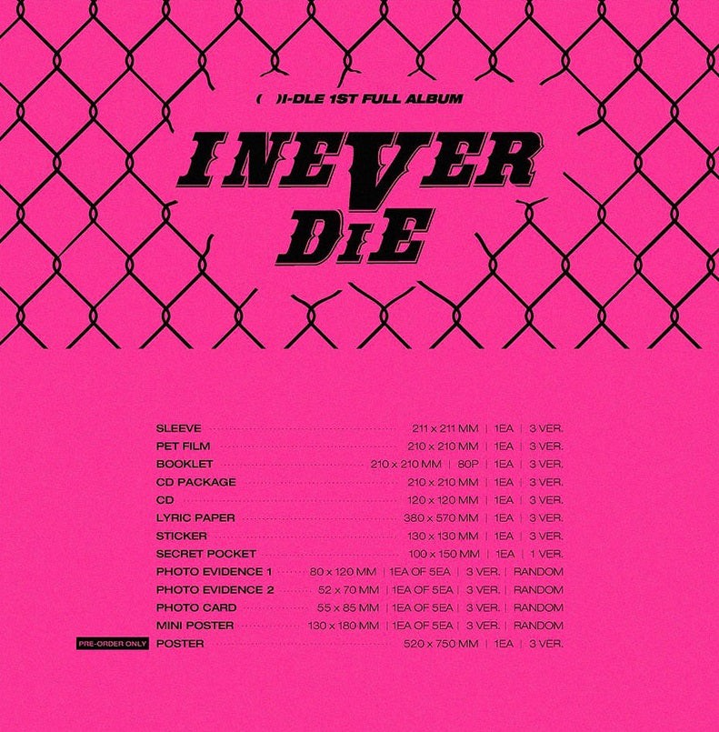 (G)I-DLE - 1ST FULL ALBUM I NEVER DIE