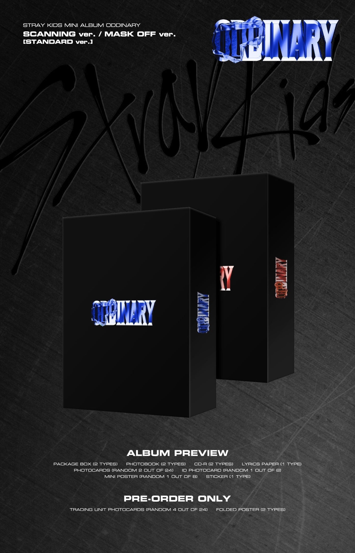 STRAY KIDS - MINI ALBUM ODDINARY (STANDARD)