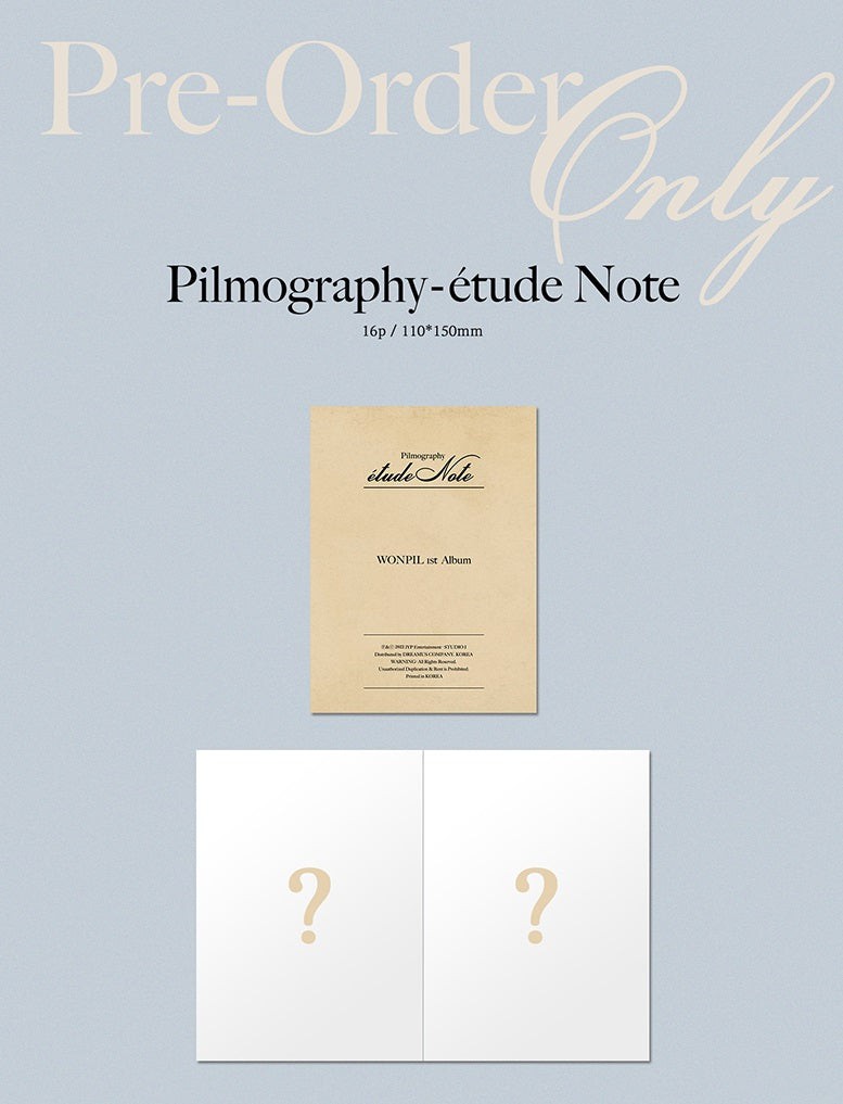 WONPIL(DAY6) - 1ST FULL ALBUM PILMOGRAPHY