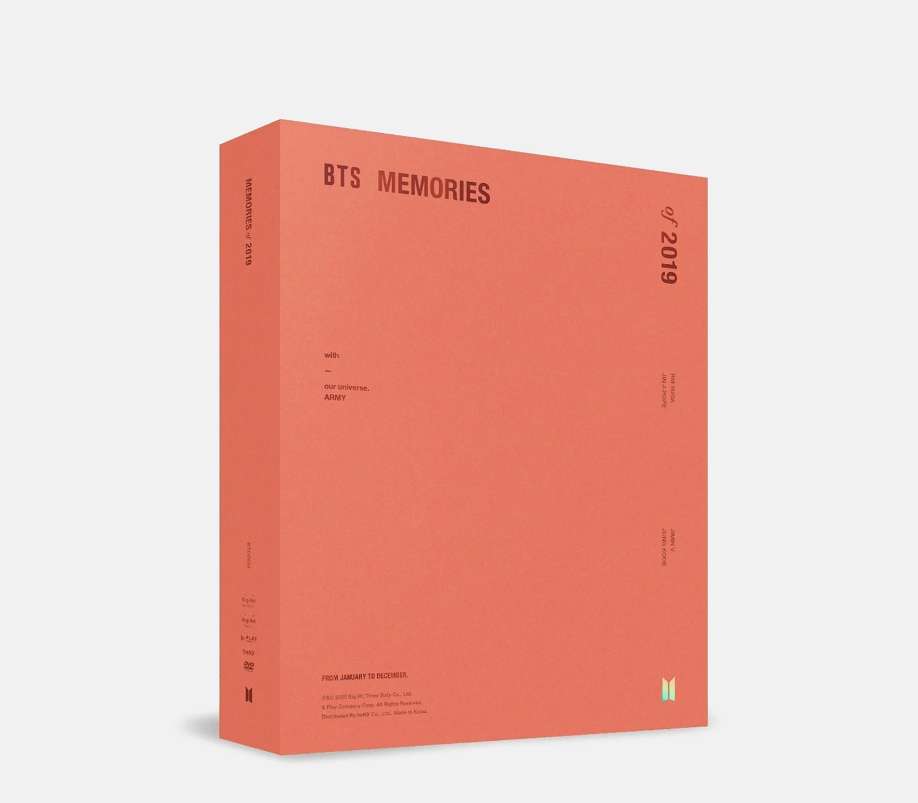 Weverse Shop BTS MEMORIES OF 2019 DVD