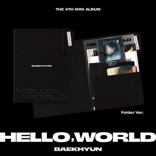 BAEKHYUN - HELLO, WORLD 4TH MINI ALBUM FOLDER VER