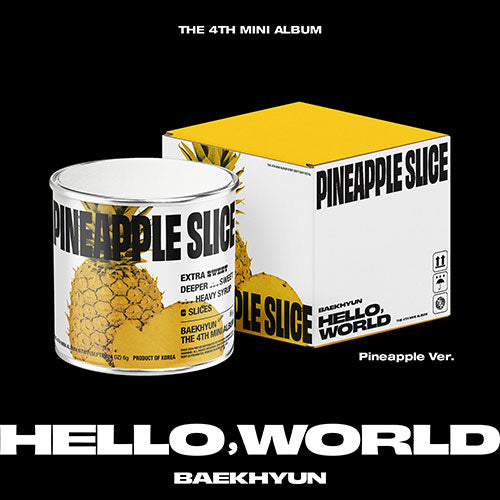 BAEKHYUN - HELLO, WORLD 4TH MINI ALBUM PINEAPPLE VER