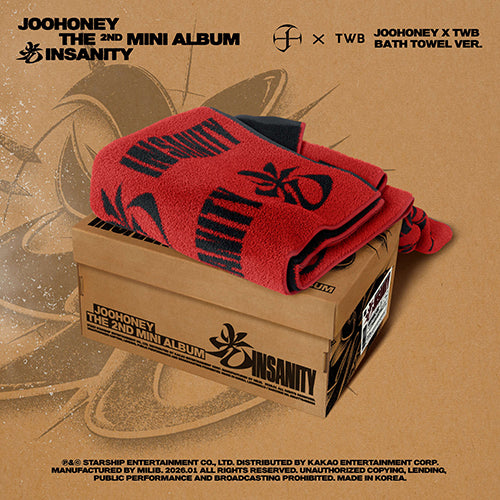 [Pre-Order] JOOHONEY - THE 2ND MINI ALBUM [(INSANITY)] (JOOHONEY X TWB BATH TOWEL VER.)(Limited)