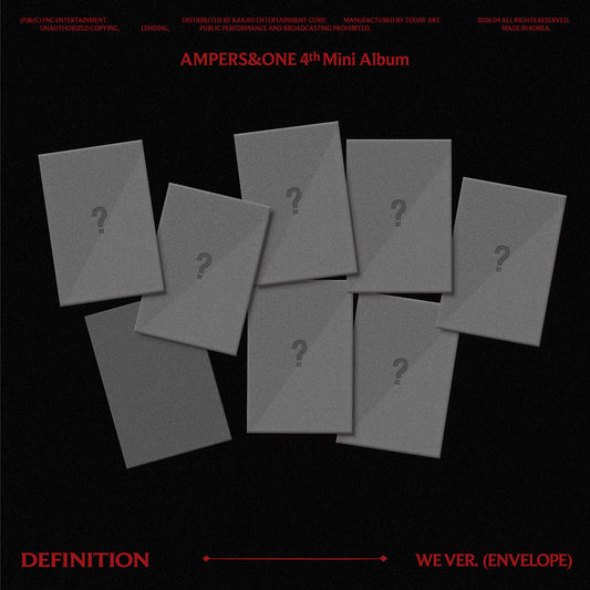 [Pre-Order] AMPERS&ONE - 4th Mini Album [DEFINITION] WE Ver.(CD)