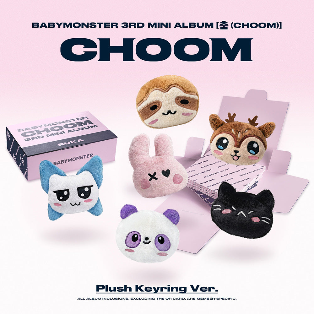 [Pre-Order] BABYMONSTER - 3rd MINI ALBUM (CHOOM) Plush Keyring Ver.