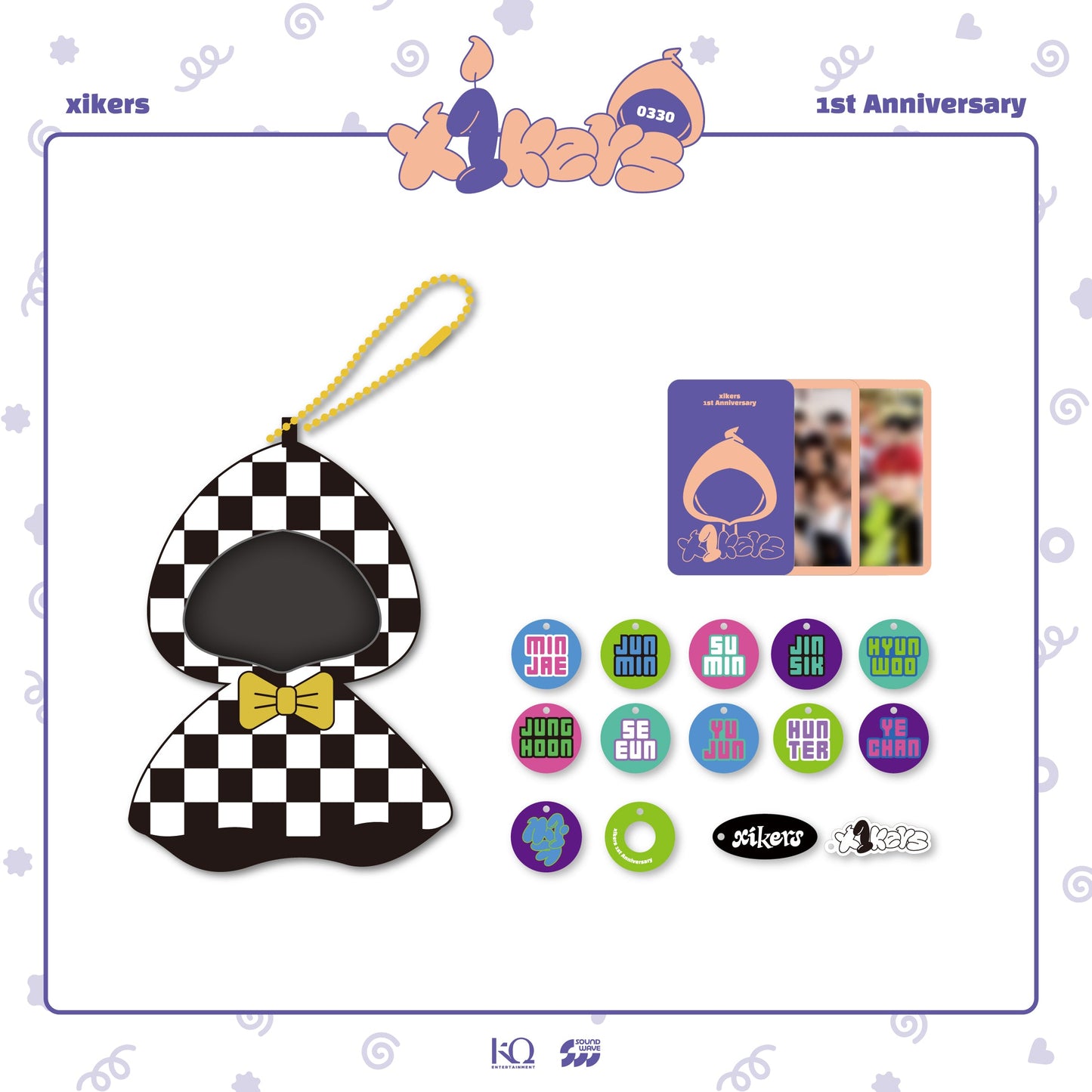 XIKERS - 'x1kers' 1ST ANNIVERSARY OFFICIAL MD SUNNYKERS KEYRING