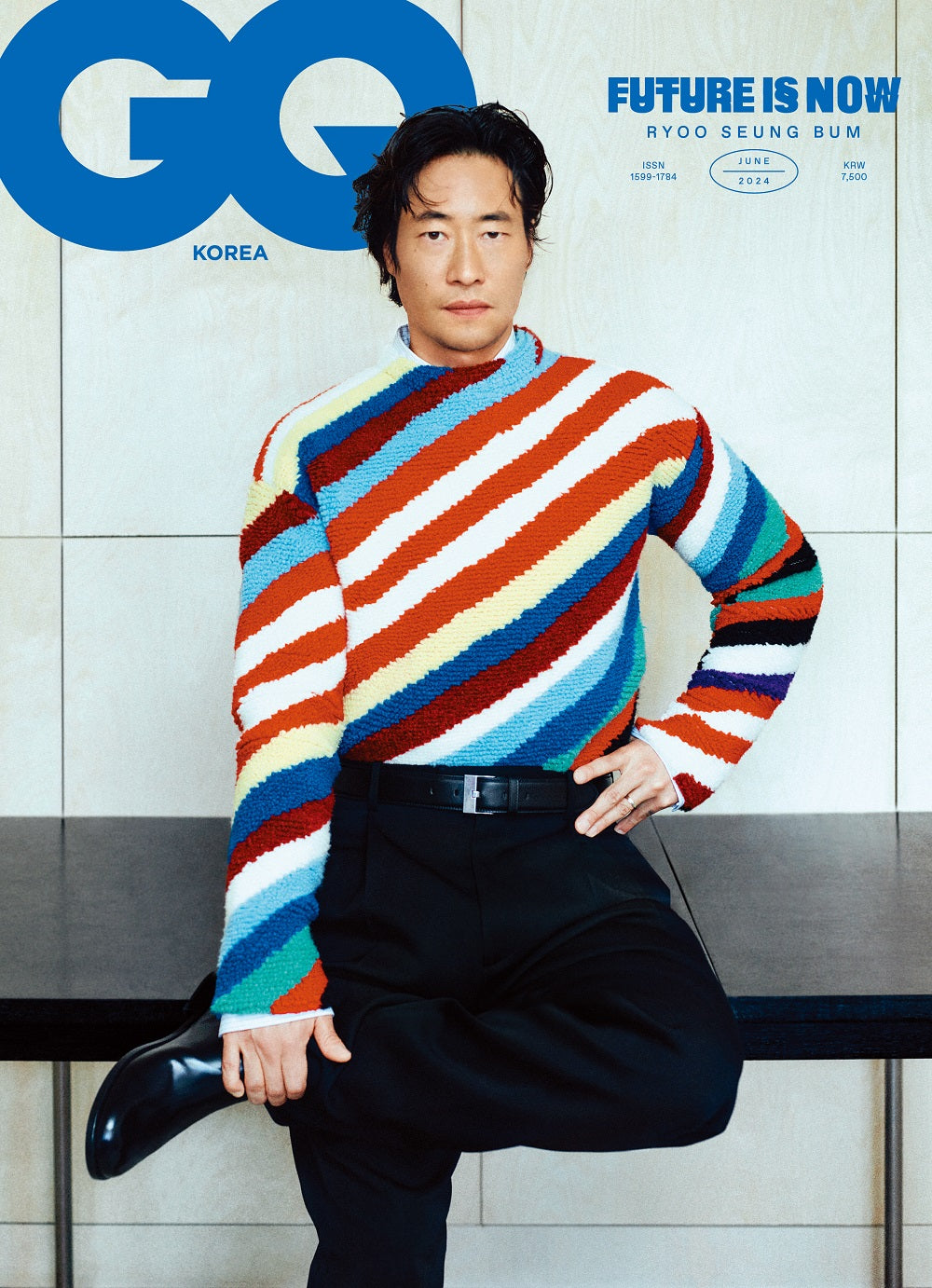 RYOO SEUNG BUM GQ MAGAZINE 2024 JUNE ISSUE