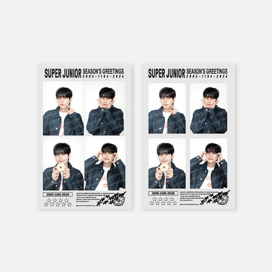 [Pre-Order] SUPER JUNIOR - 2026 SM ARTIST SEASON'S GREETINGS 4CUT PHOTO SET