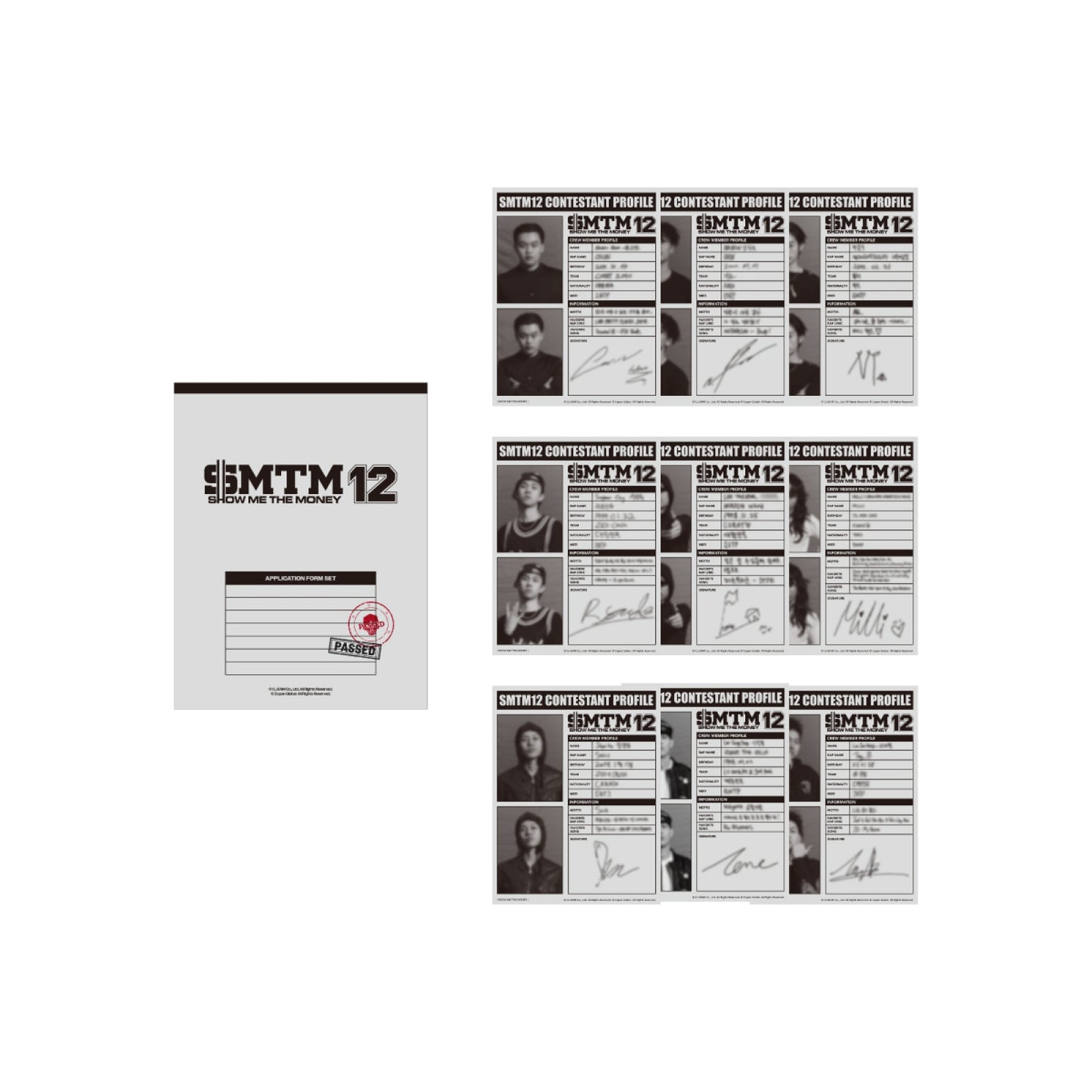 [Pre-Order] SHOW ME THE MONEY 12 - APPLICATION FORM SET