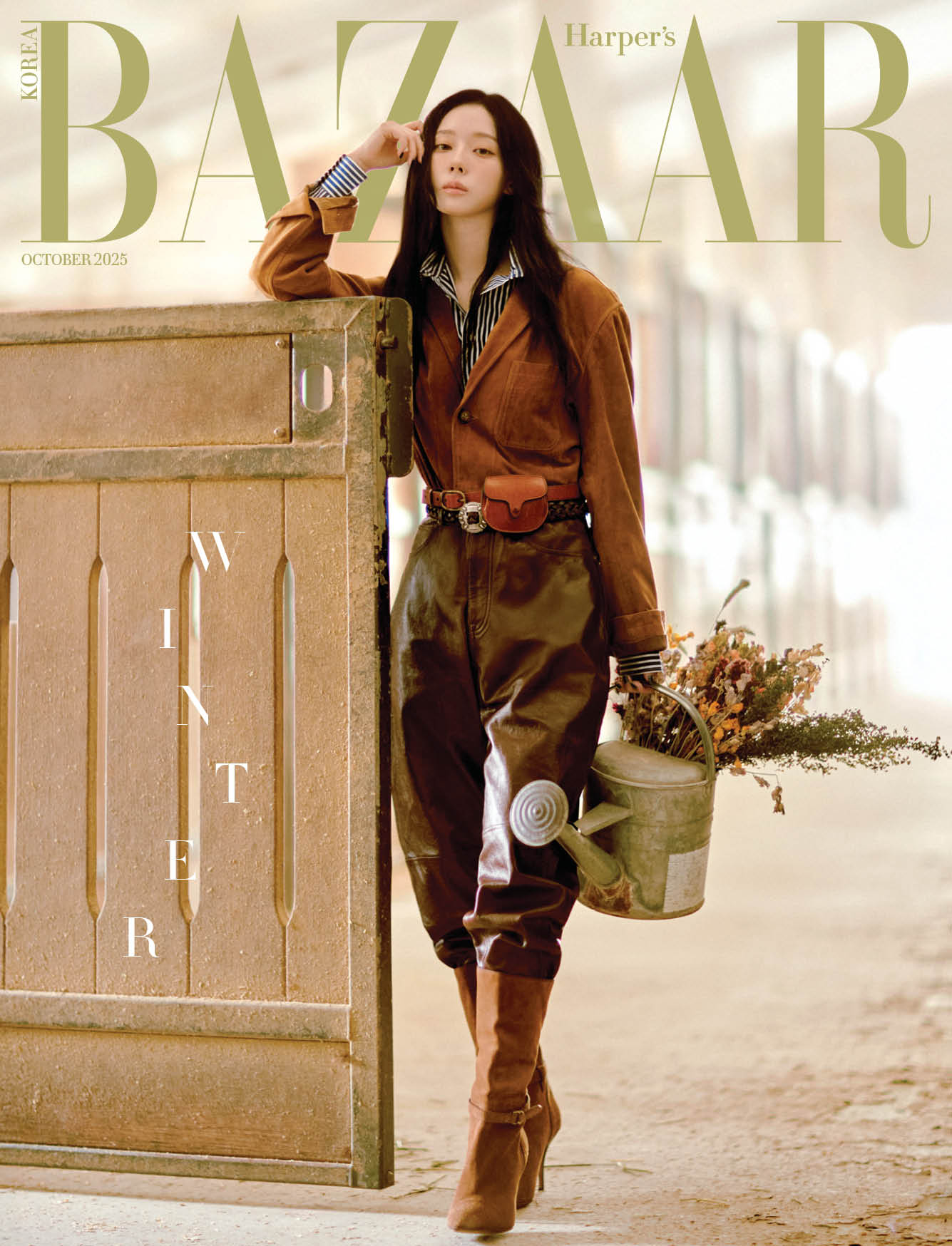 [Pre-Order] AESPA WINTER - BAZAAR MAGAZINE 2025 OCTOBER ISSUE