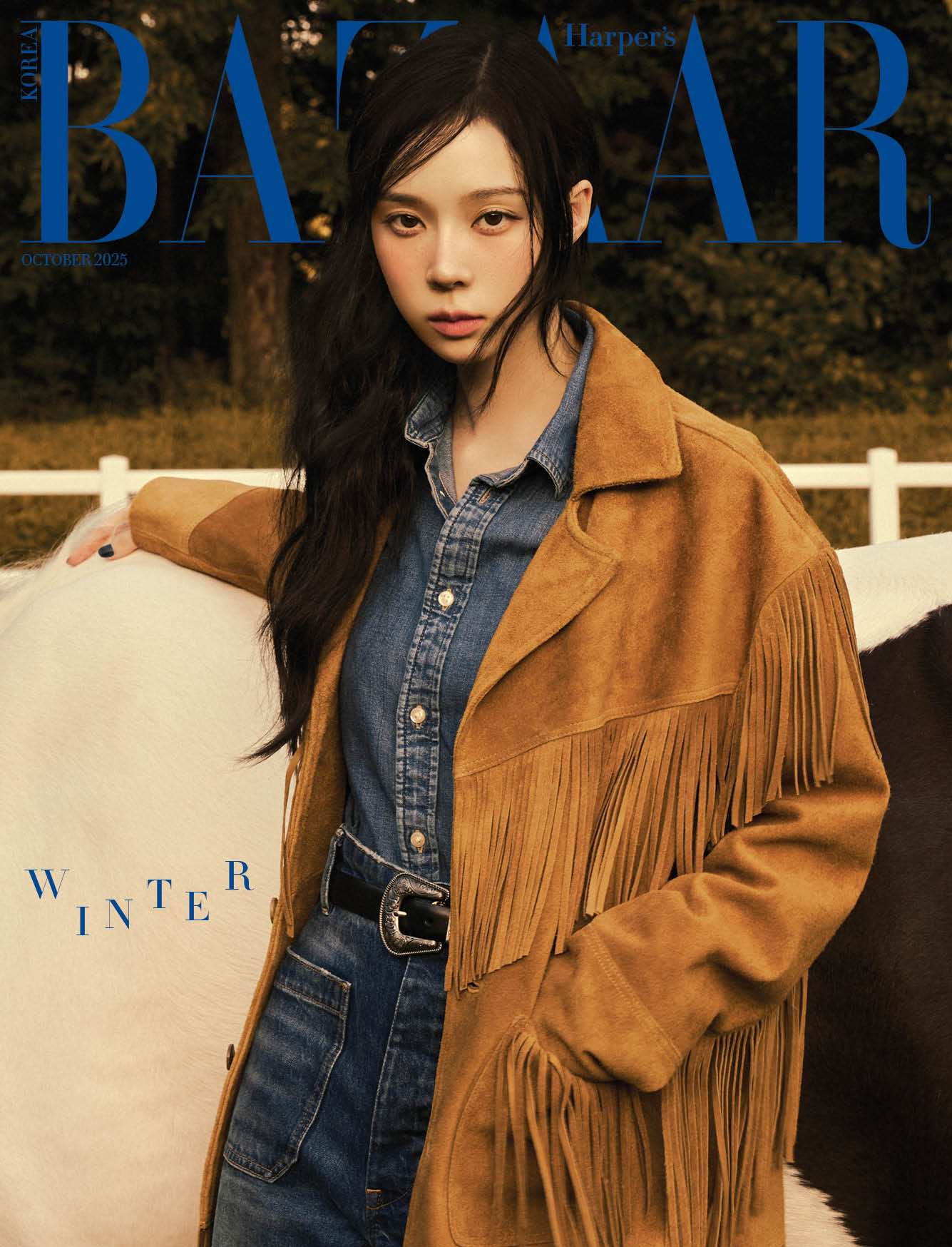 [Pre-Order] AESPA WINTER - BAZAAR MAGAZINE 2025 OCTOBER ISSUE