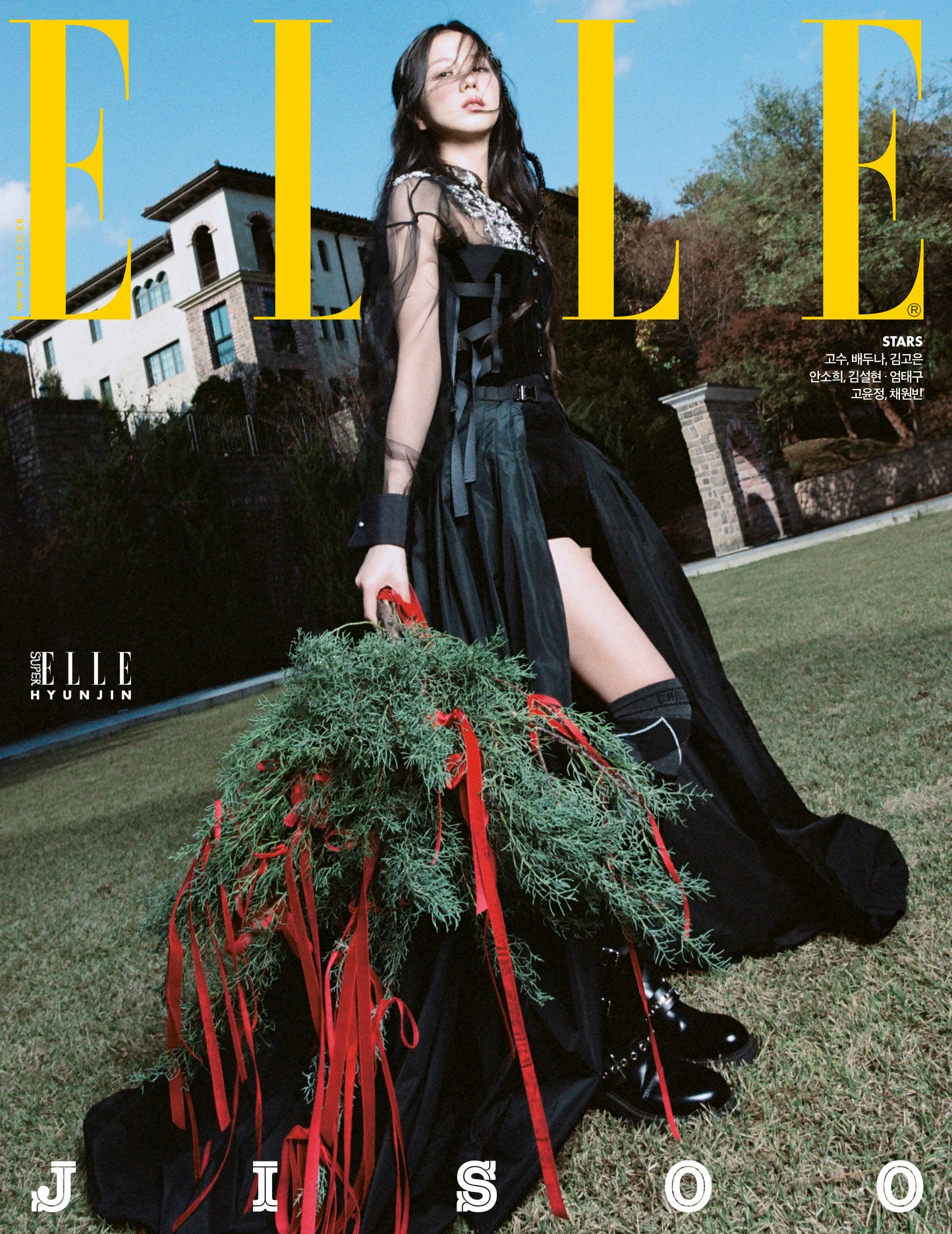 [Pre-Order] BLACKPINK JISOO Stray Kids Hyunjin - ELLE MAGAZINE 2024 DECEMBER ISSUE