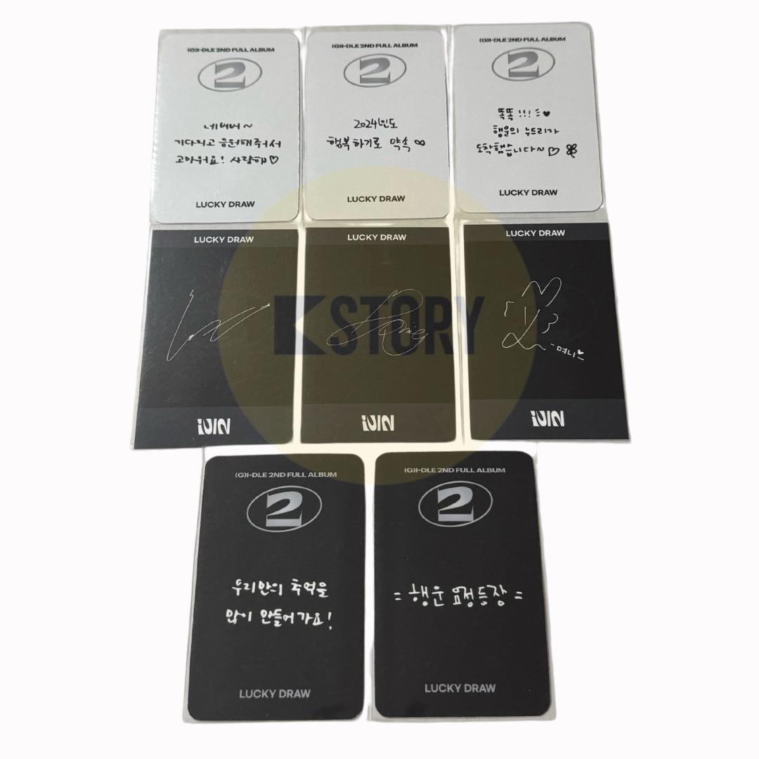 [Photocard 1172-1179]  (G)I-DLE - 2 2ND FULL ALBUM APPLE MUSIC LD POB