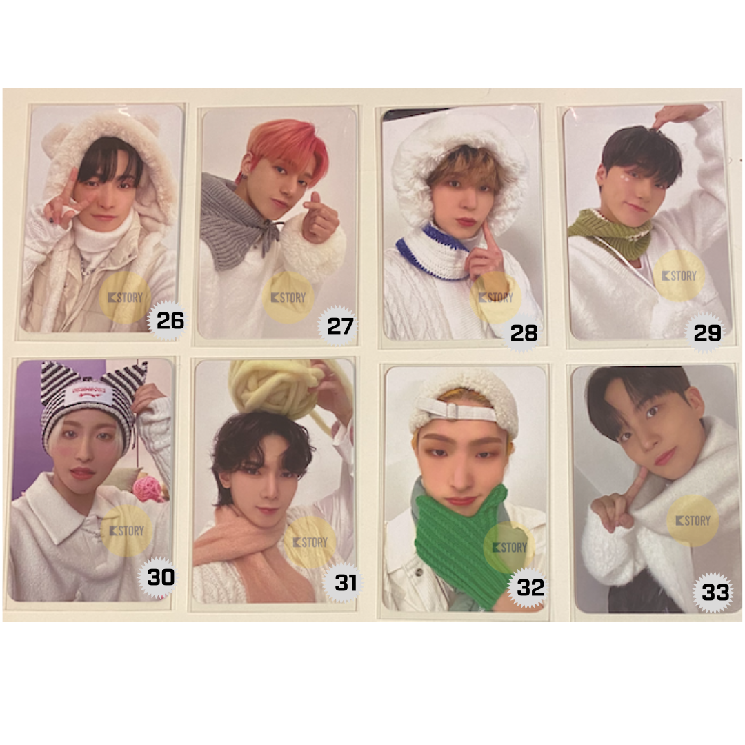 [Photocard 26 - 33] Ateez Snowman Factory (Signed)