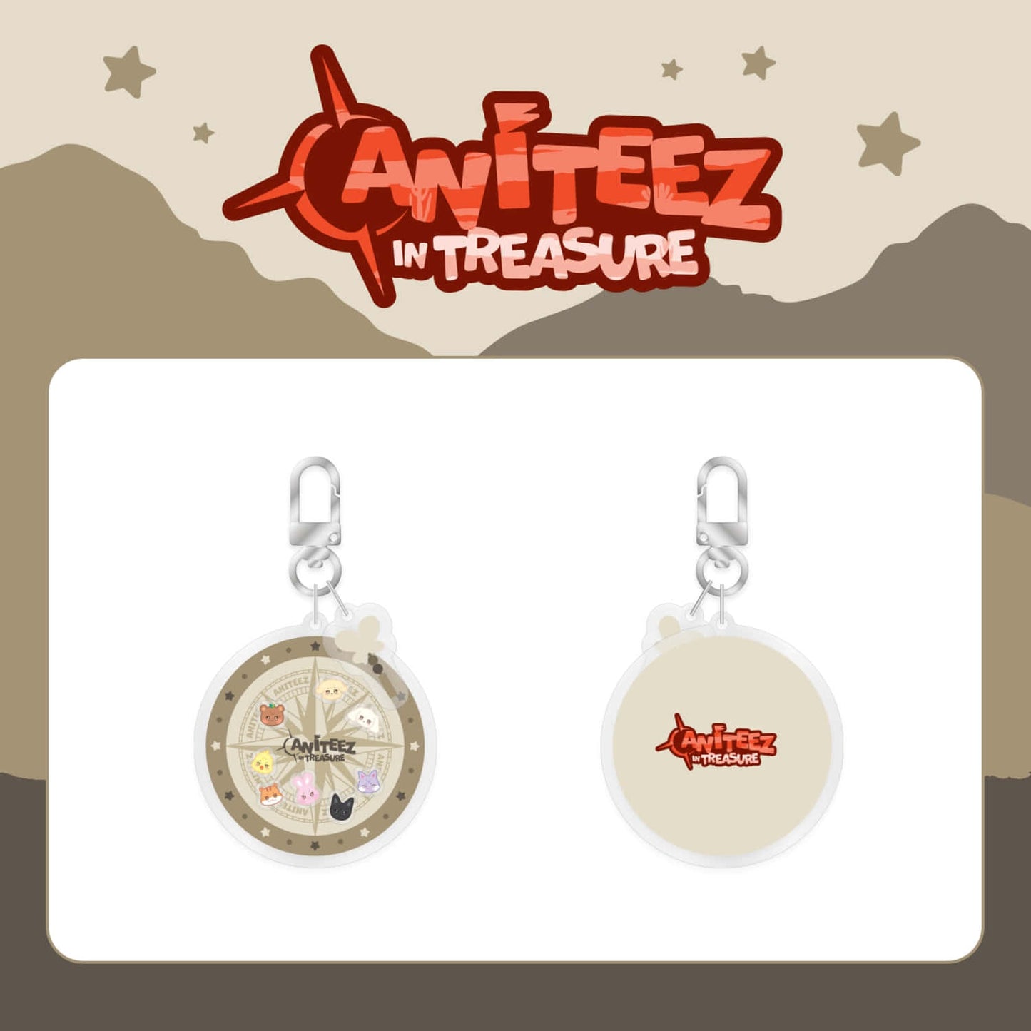 ATEEZ - ANITEEZ IN TREASURE OFFICIAL MD SHAKER KEYRING