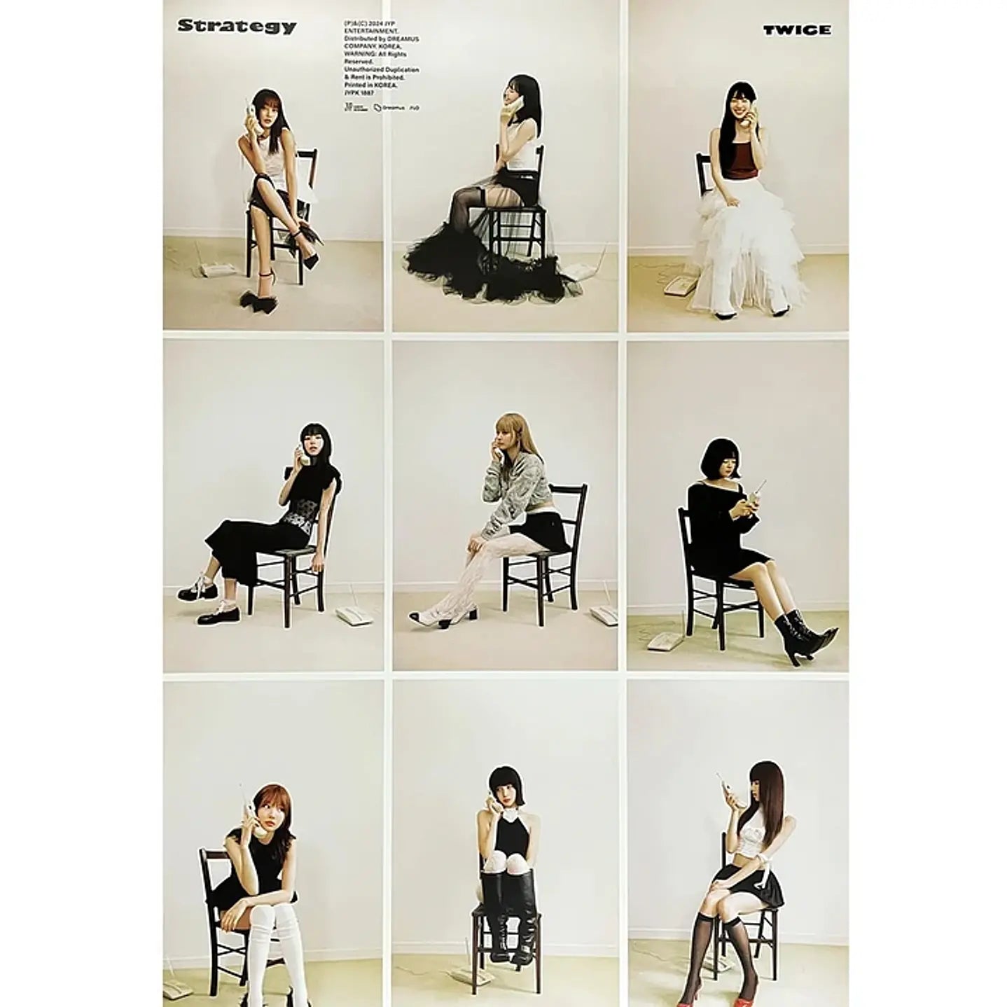 [POSTER 349-351] TWICE - STRATEGY 14TH MINI ALBUM STANDARD