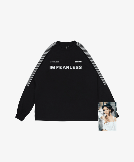 LE SSERAFIM IM FEARLESS - Jersey L/S T-Shirt (Black)