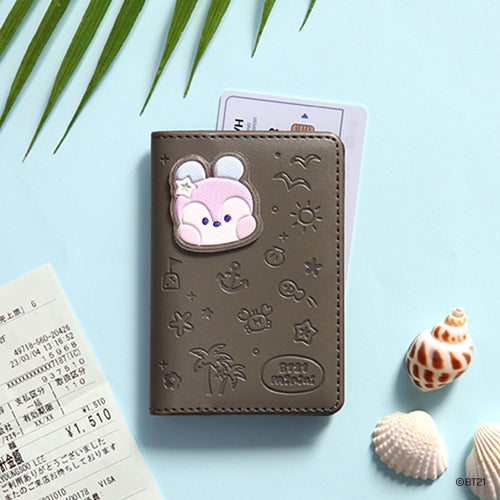 BT21 VACANCE Leather Patch Card Case (MANG)
