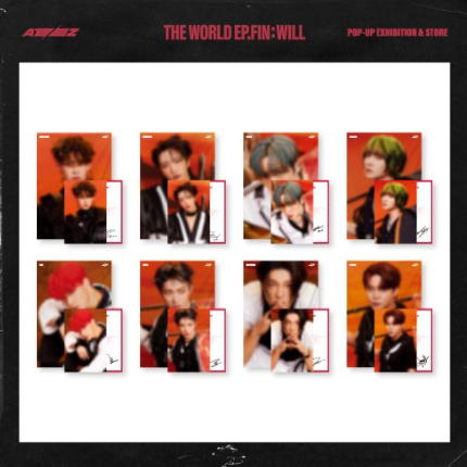 ATEEZ -  CHIFFON FABRIC POSTER [THE WORLD EP.FIN WILL 2ND FULL ALBUM OFFICIAL MD]