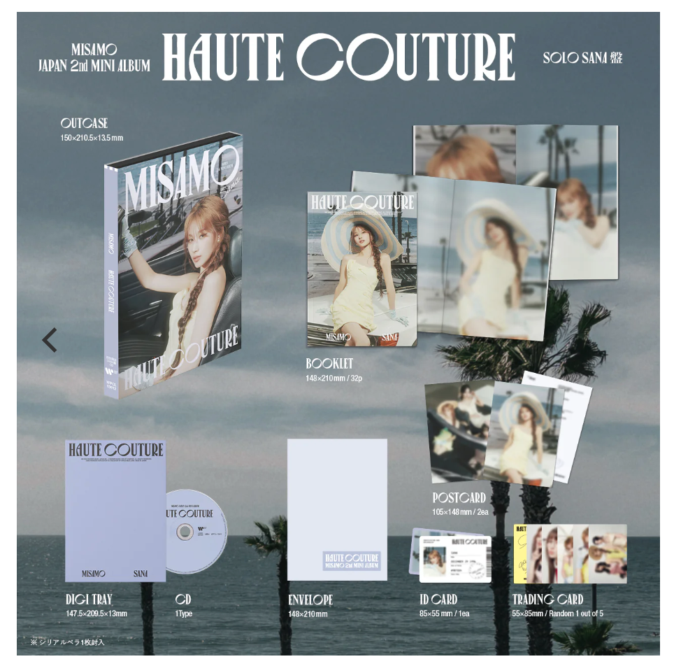 [Pre-Order] TWICE - MISAMO / HAUTE COUTURE Japan 2nd Mini Album (Limited Ver. Member)