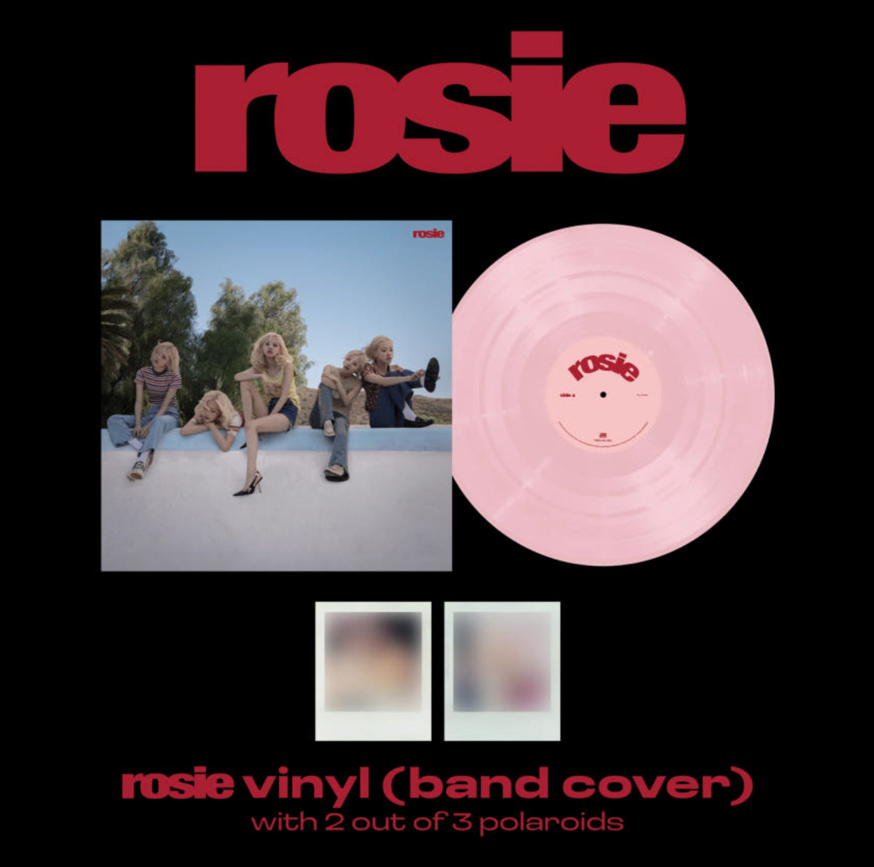 [Pre-Order] ROSÉ - 'ROSIE' LP (Pink Color LP) + 2 Polariods