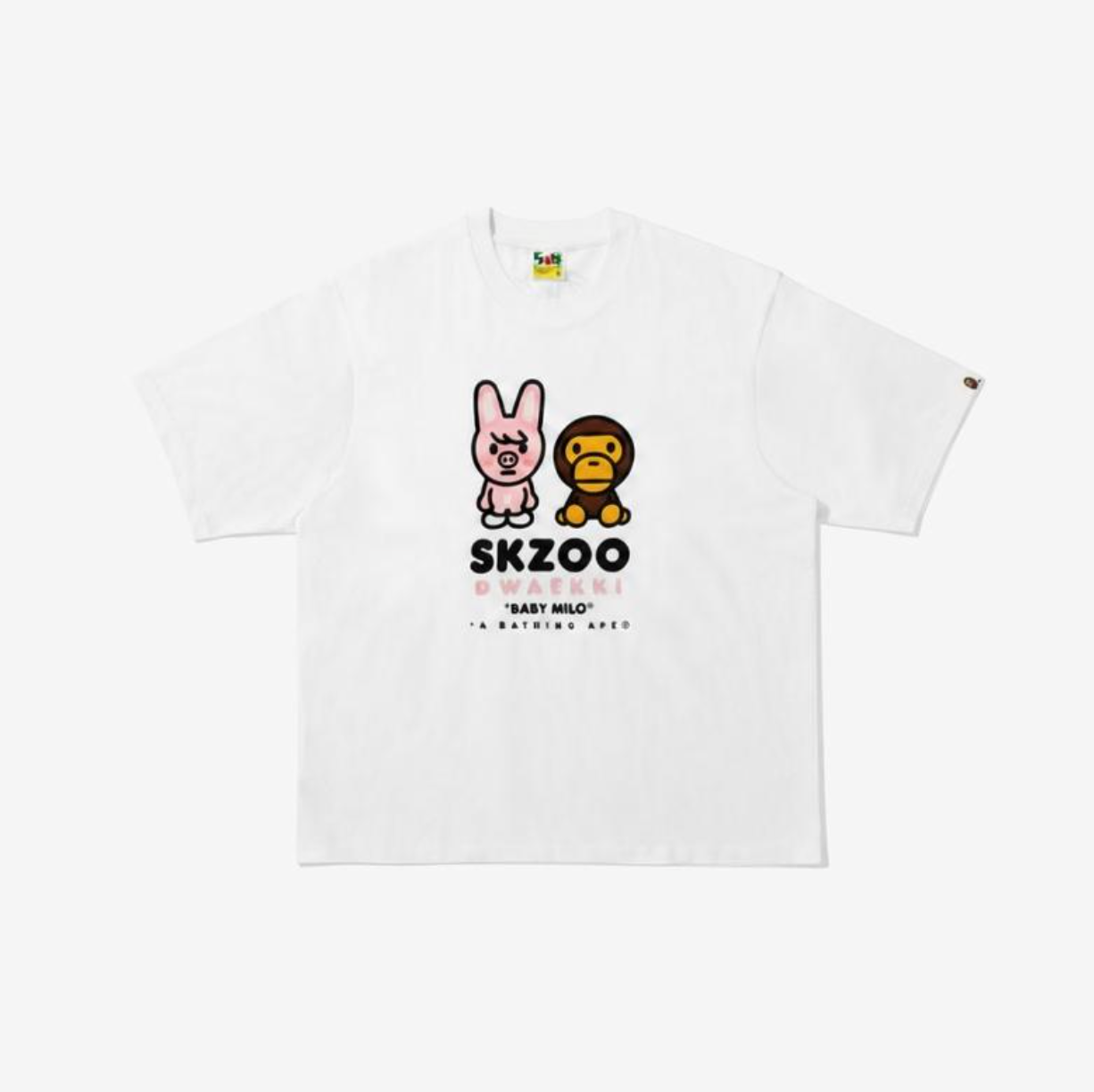 [Pre-Order] STRAY KIDS - BAPE X STRAY KIDS COLLABORATION OFFICIAL MD  BABY MILO TEE M