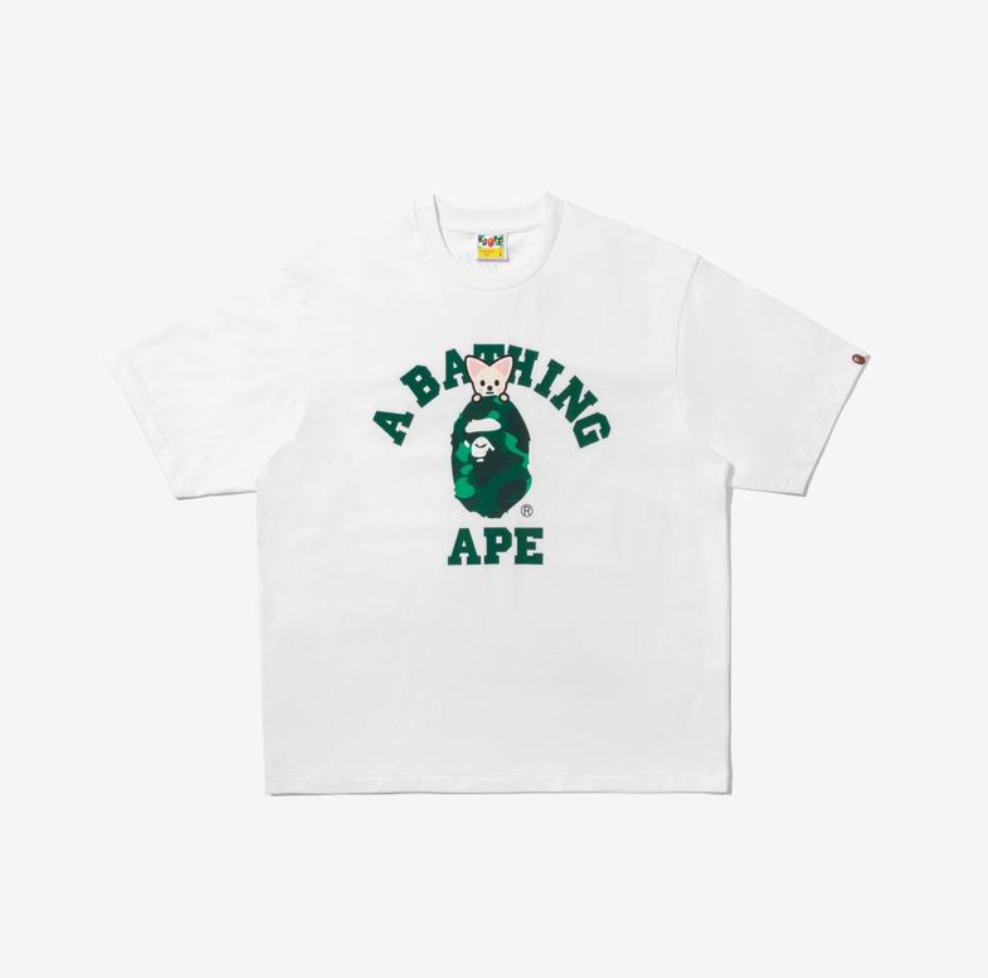 [Pre-Order] STRAY KIDS - BAPE X STRAY KIDS COLLABORATION OFFICIAL MD COLLEGE TEE M