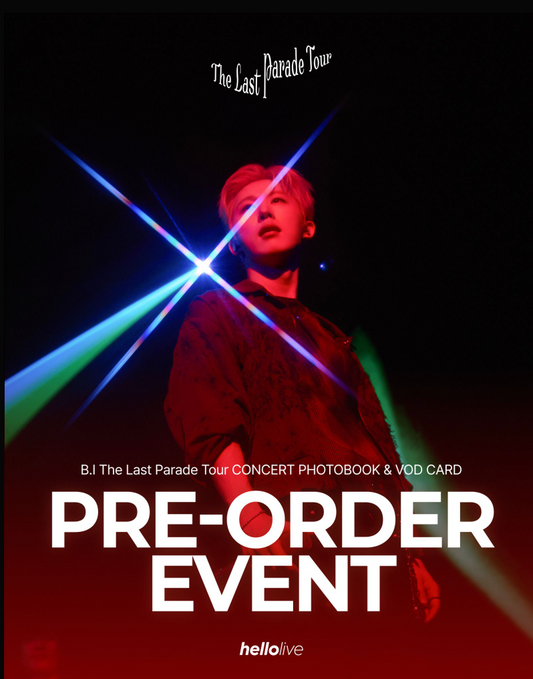 [Pre-Order] B.I The Last Parade Tour CONCERT PHOTOBOOK &  VOD CARD