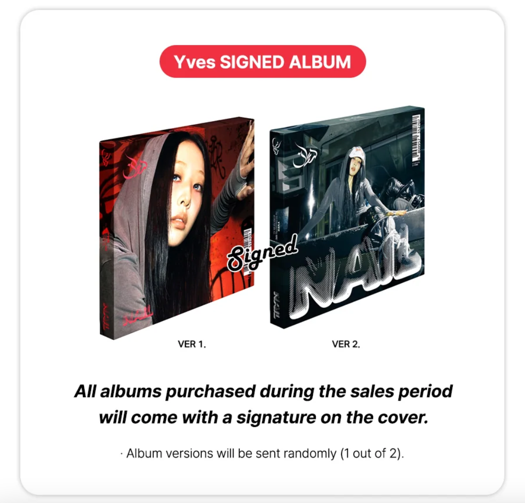 [Signed] Yves - 4th EP : NAIL (Deluxe Ver.) (Random)