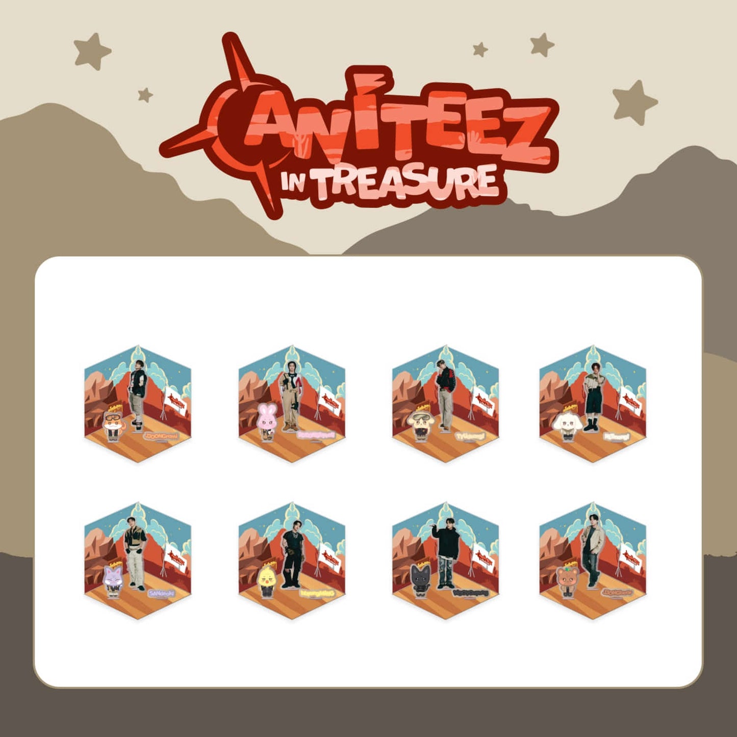 ATEEZ - ANITEEZ IN TREASURE OFFICIAL MD ACRYLIC TREASURE STAND