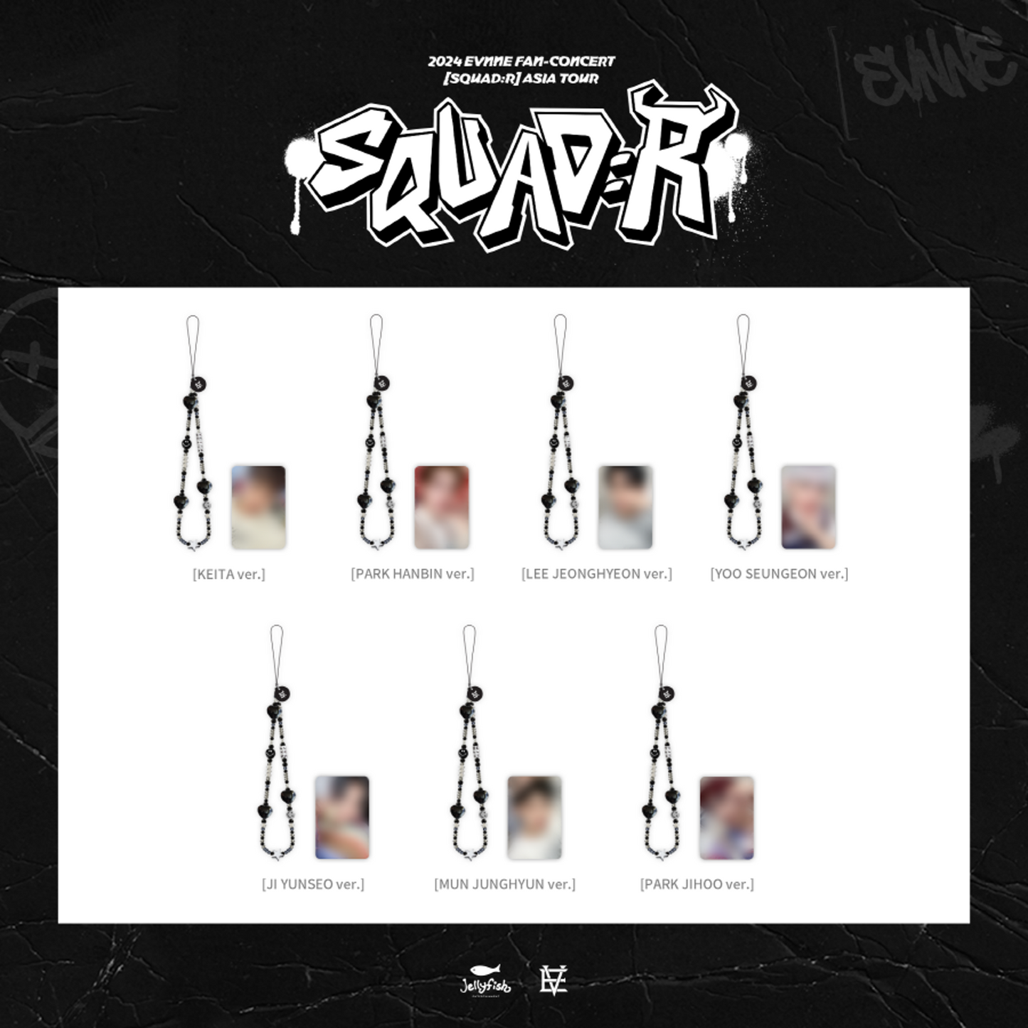 EVNNE - 2024 EVNNE FAN-CONCERT [SQUAD:R] OFFICIAL MD - INTIAL BEADS STRAP