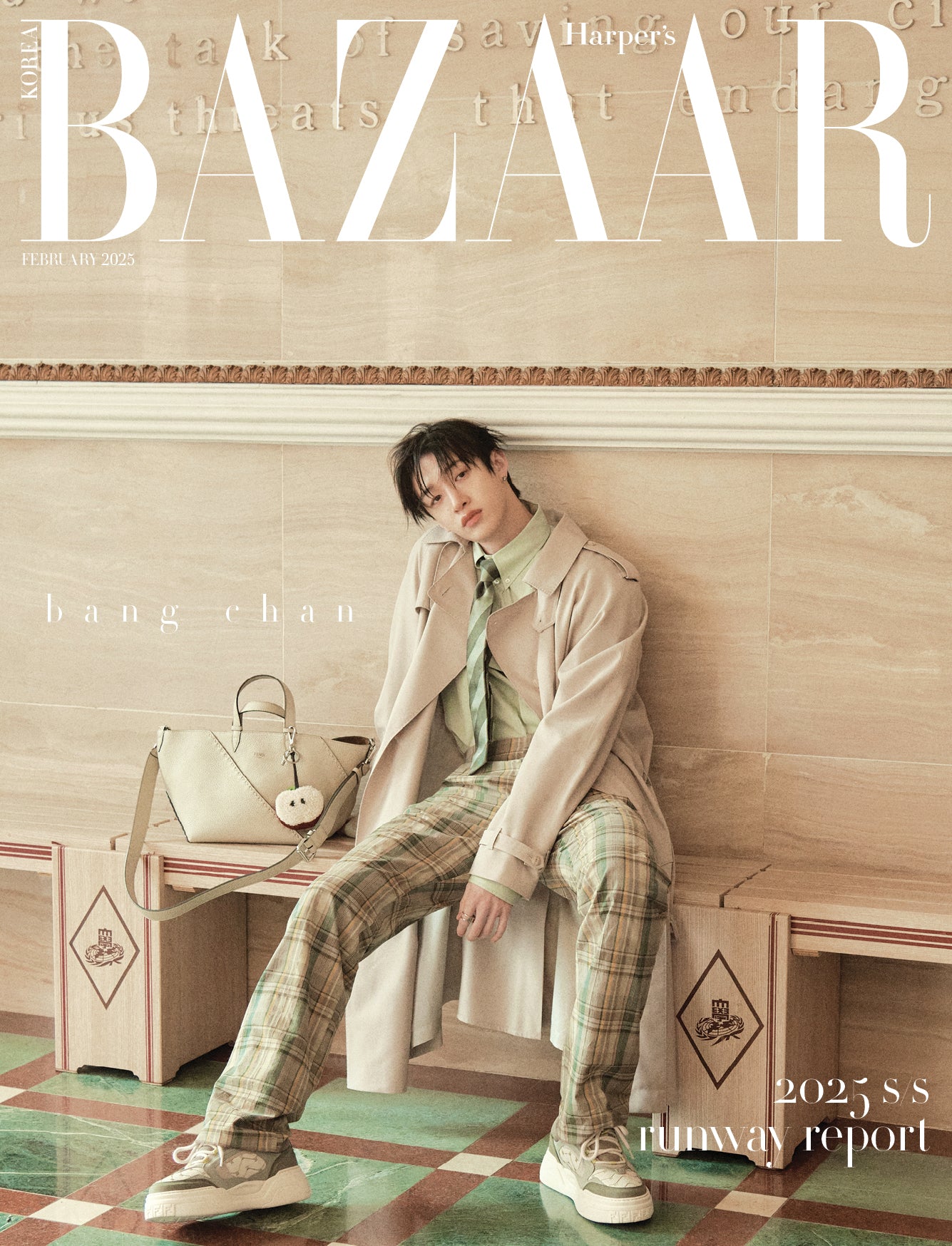 [Pre-Order] STRAY KIDS BANGCHAN - BAZZAR FEBRUARY 2025 ISSUE