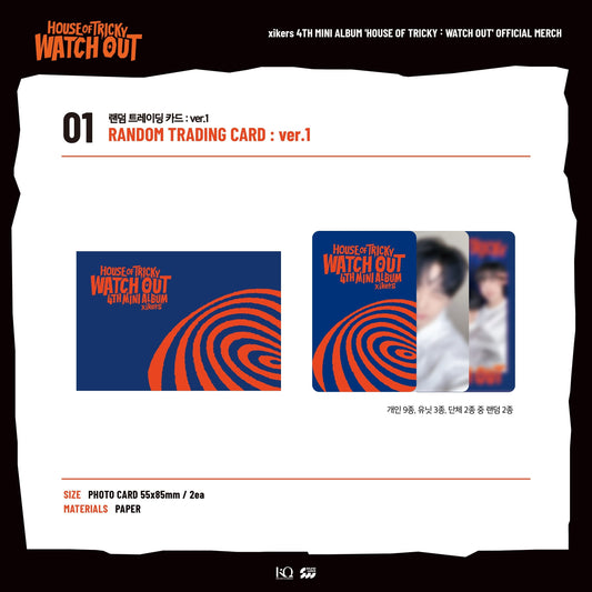 [Pre-Order] XIKERS - HOUSE OF TRICKY : WATCH OUT OFFICIAL MERCH MD RANDOM TRADING CARD : VER.1