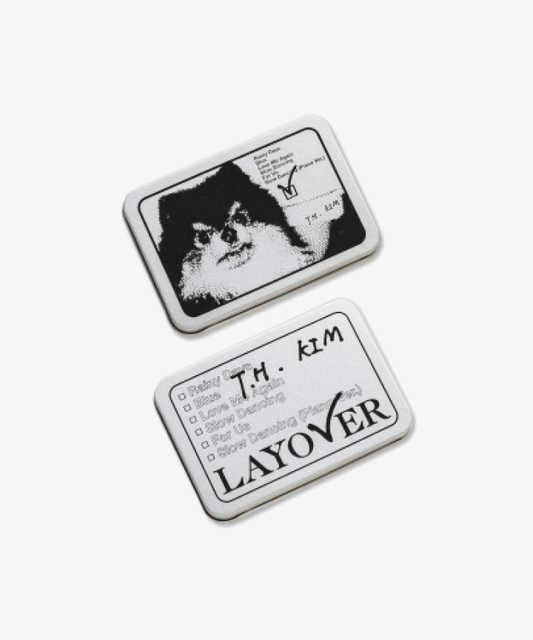 [Pre-Order] BTS V - LAYOVER 1ST SOLO ALBUM OFFICIAL MD - Tin Case Sticker Set