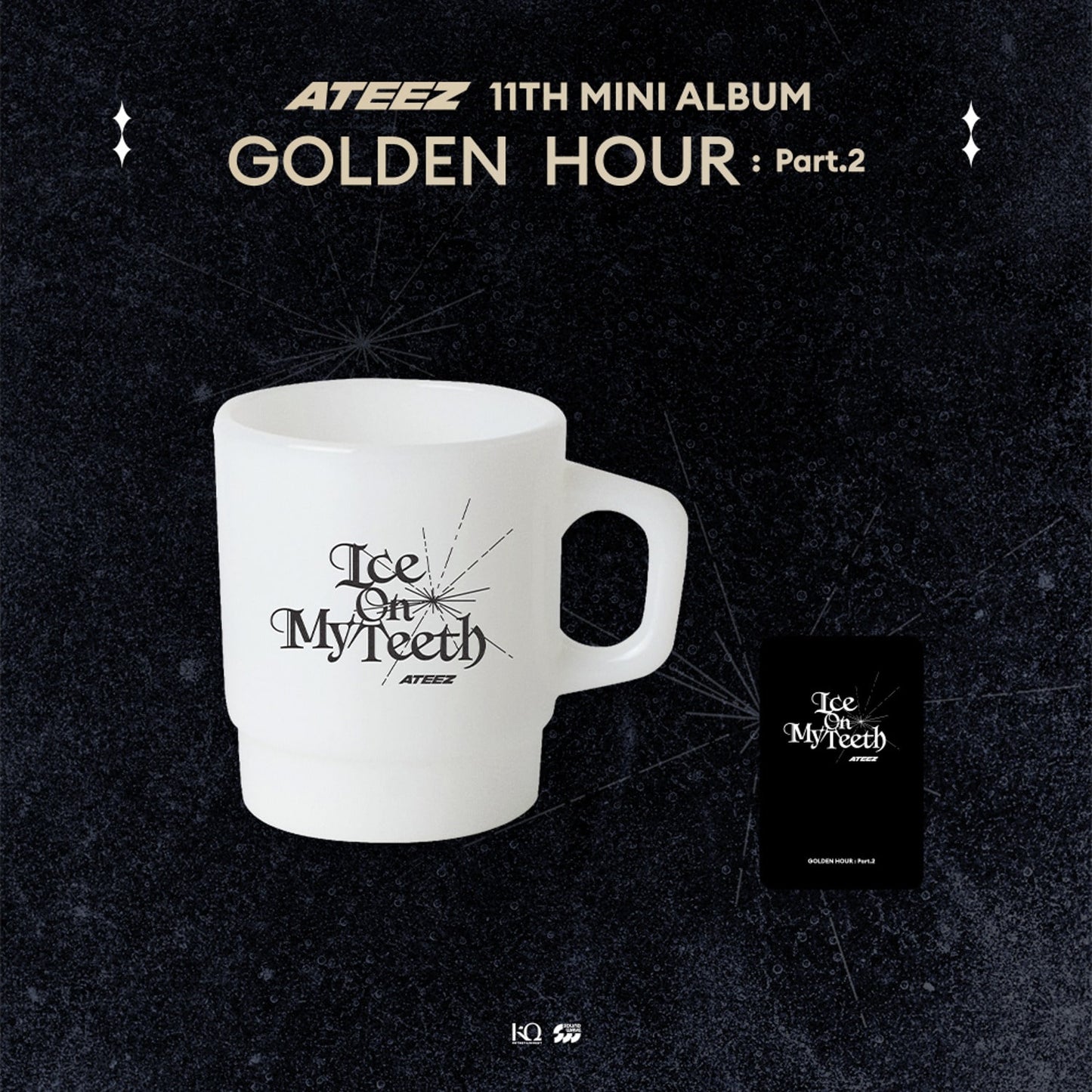 [Pre-Order] ATEEZ - GOLDEN HOUR : PART.2 POP UP OFFICIAL MD MILK GLASS