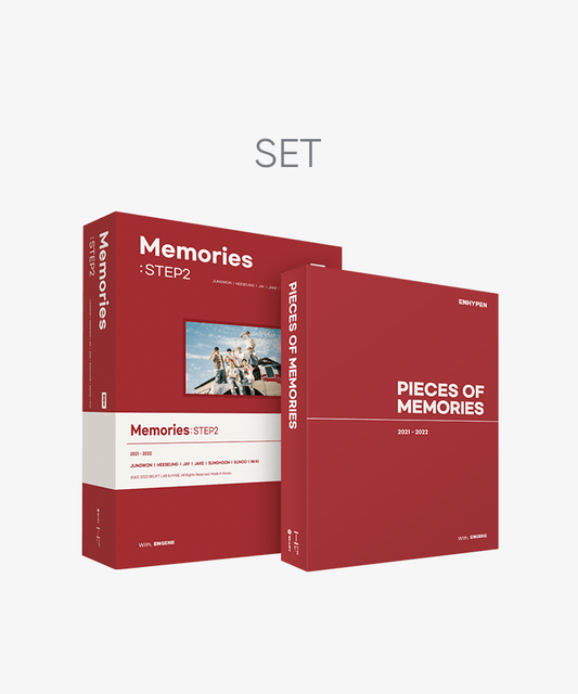 ENHYPEN - MEMORIES STEP 2 DIGITAL CODE + PIECES OF MEMORIES 2021-2022 SET