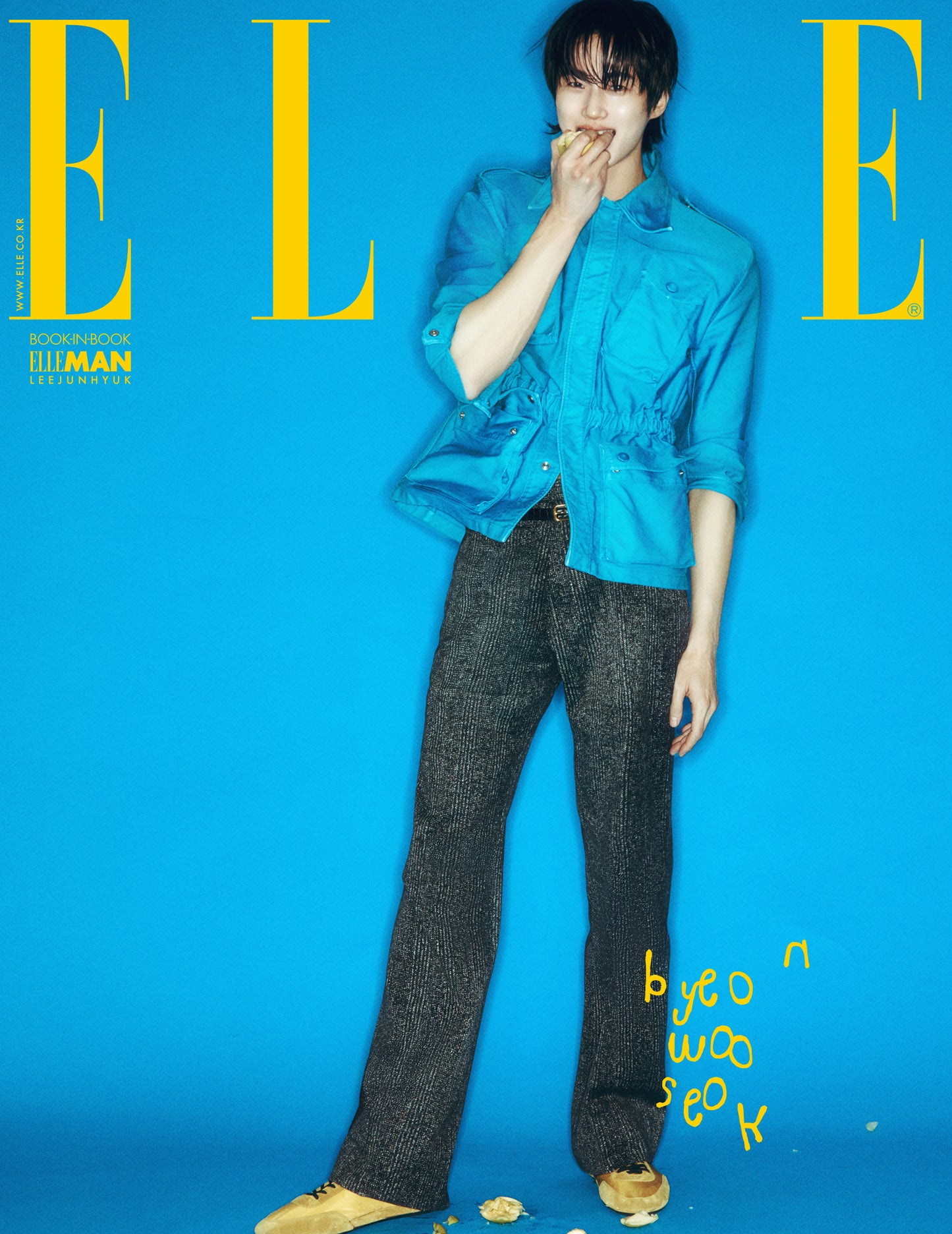 [Pre-Order] BYEON WOO SEOK - ELLE MAGAZINE 2025 MARCH ISSUE