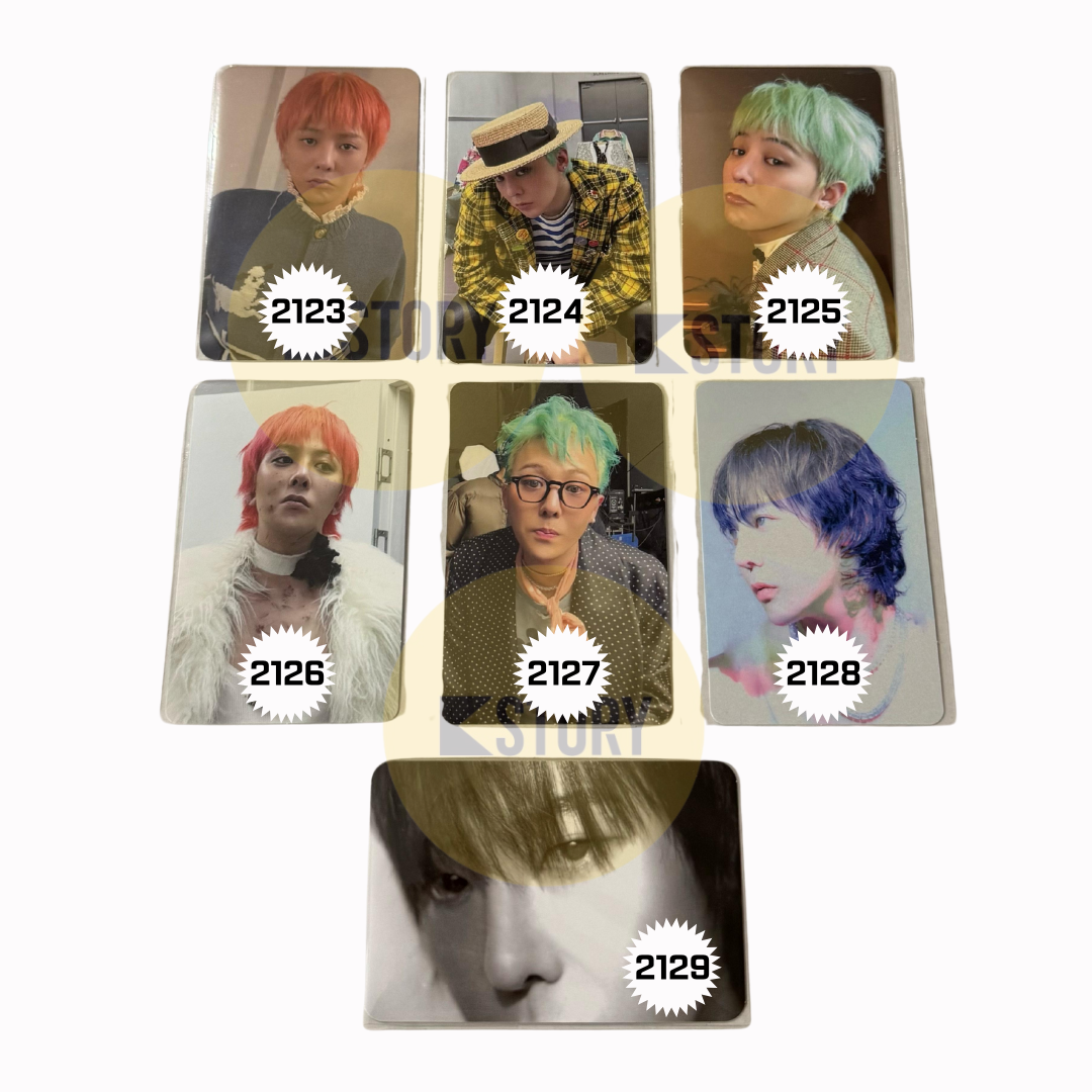 [Photocard 2123-2129] G-DRAGON - UBERMENSCH 3RD ALBUM POBS