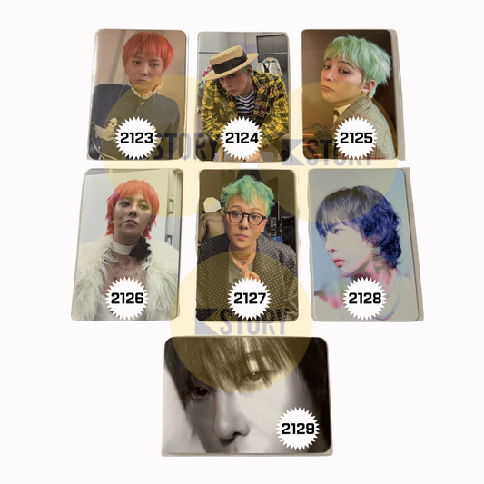 [Photocard 2123-2129] G-DRAGON - UBERMENSCH 3RD ALBUM POBS