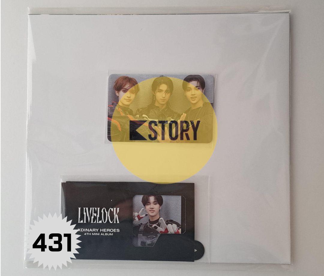 [Photocard 431] XDINARY-HEROES - LIVELOCK 4TH MINI ALBUM PRE-ORDER GIFT