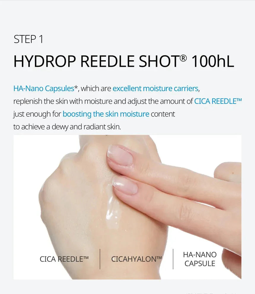 VT COSMETICS HYDROP REEDLE SHOT 100hL 2 STEP MASK
