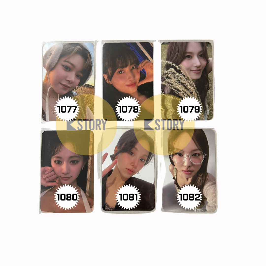 [Photocard 1077-1083] TWICE - WITH YOU-TH 13TH MINI ALBUM YES24 POB